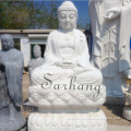 Made In China Natural Stone White Marble Buddha Statue